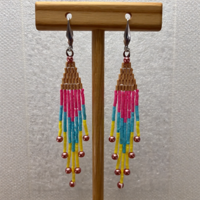 Bright Colour Splash Earrings