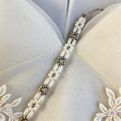 Flower Woven Beaded Bracelet